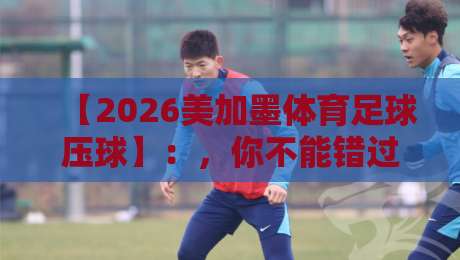 【2026美加墨体育足球压球】：，你不能错过的观赛与预测指南