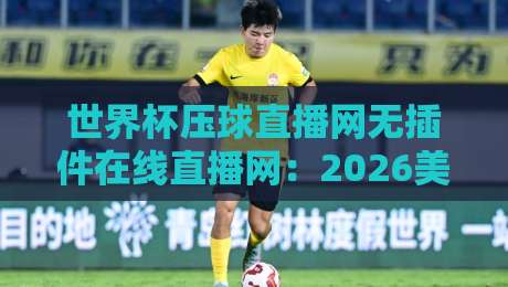 世界杯压球直播网无插件在线直播网：2026美加墨世界杯观赛新姿势