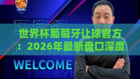 世界杯葡萄牙让球官方：2026年最新盘口深度解析与投注策略