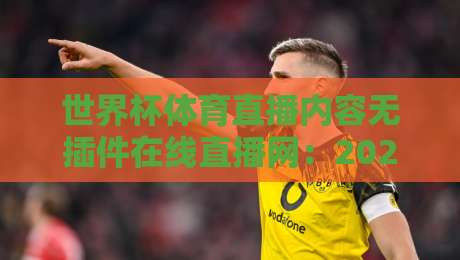 世界杯体育直播内容无插件在线直播网：2026年球迷必备的观赛神器