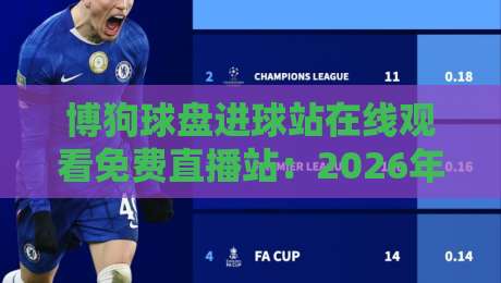 博狗球盘进球站在线观看免费直播站：2026年体育迷看球新选择，你试过吗？